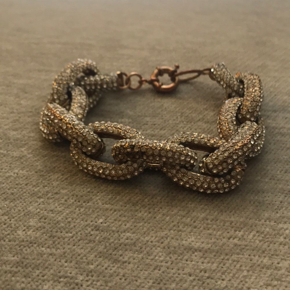 Pavé Statement Chain link Bracelet